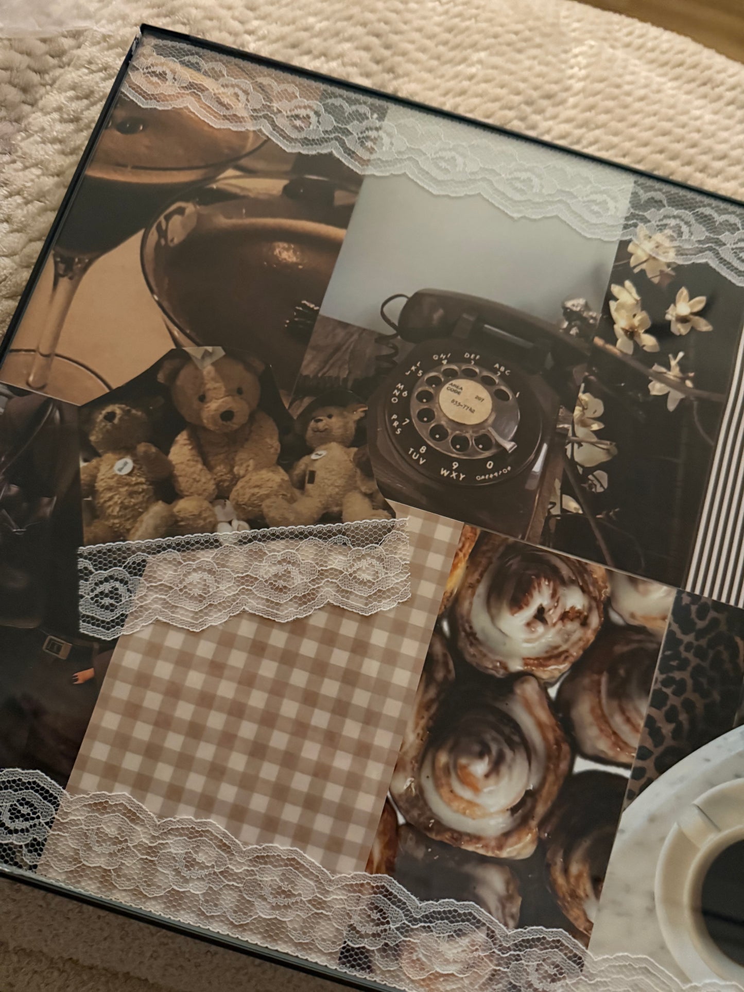 lace teddy collage
