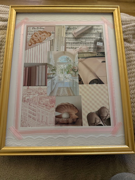 pinky girl collage
