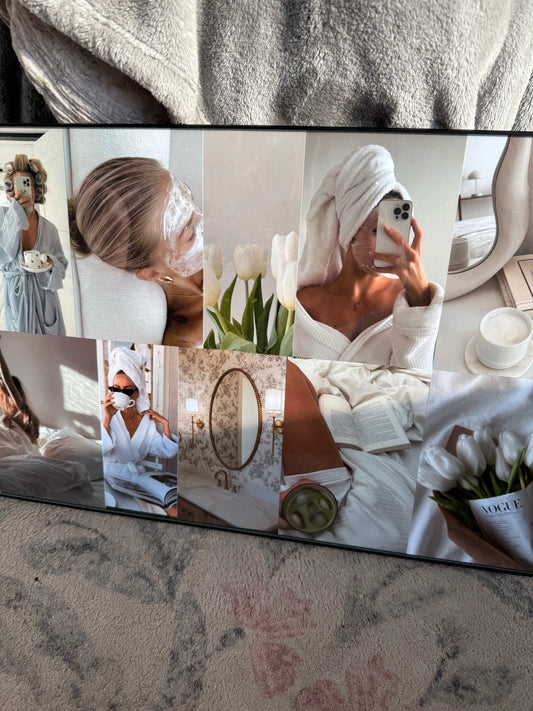 clean girl collage